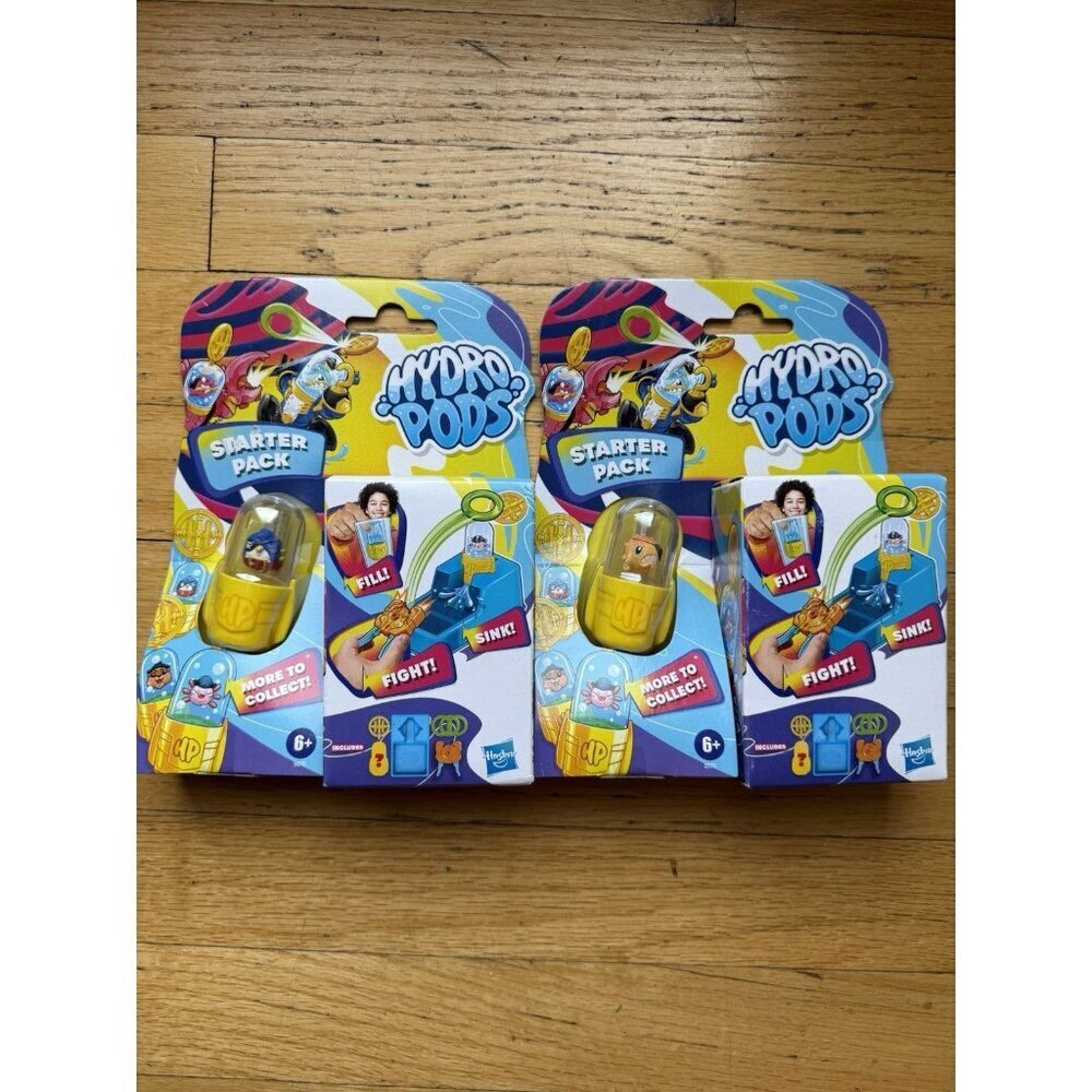 Hydro Pods Starter Pack Set Water Activated Kids Toy NEW - Set Of 2 Pirate Fish